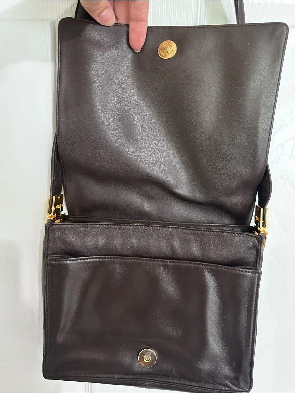 Valerie Stevens Ladies Purse in Chocolate Brown.
